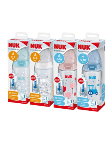 NUK FIRST CHOICE BIBERON TEMPERATURE CONTROLE 0-6M 300ML