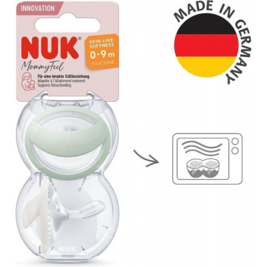 NUK SUCETTES MOMMY FEEL 0-9M BT/2