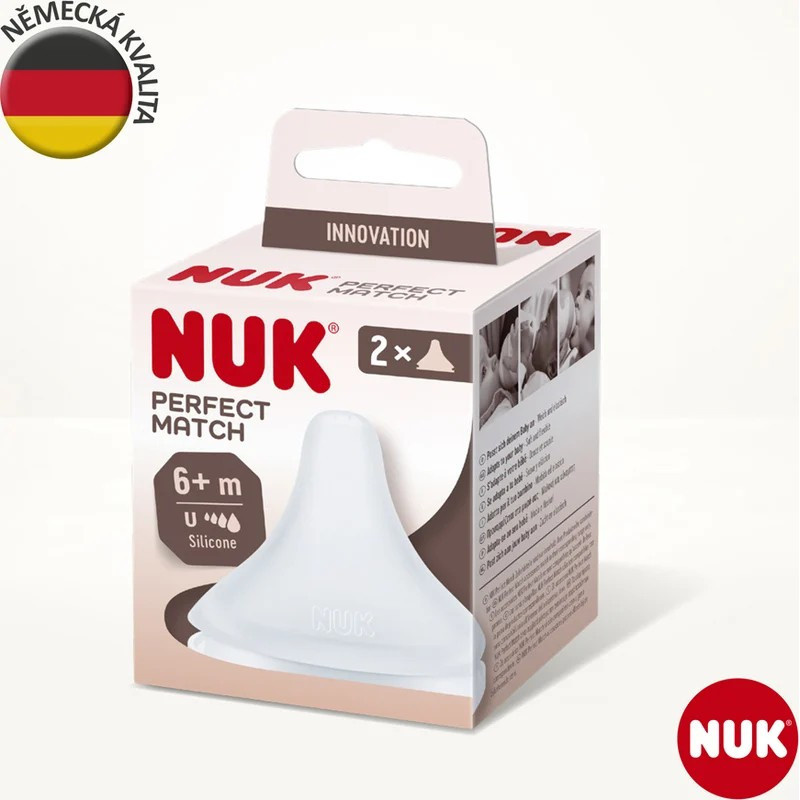 NUK Tétine Perfect Match U 0M+ x2 – Bébé Tunisie