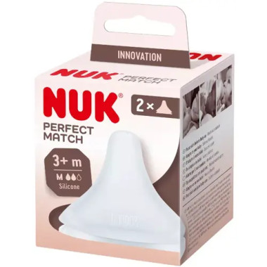 NUK Tétine Perfect Match U 3M+ x2 – Biberon Bébé Tunisie